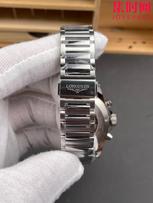 AF浪琴康卡斯计时系列 康卡斯悦动计时 男士腕表 钢带款 表径42mm 商品图7