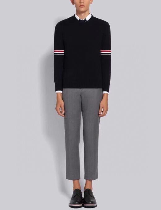 中性款修身织带针织衫毛衣la022 商品图3