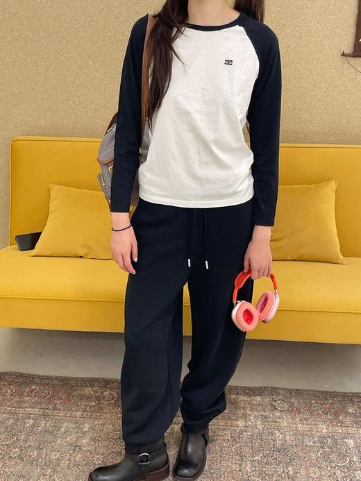 赛琳 25秋冬新款 凯旋门刺绣拼色长袖（TM） 商品图2