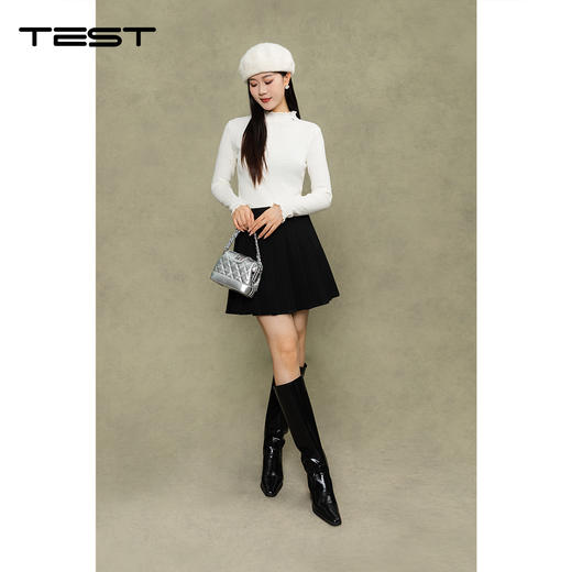 冬上新百搭修身显瘦花边领打底衫1254113 商品图5