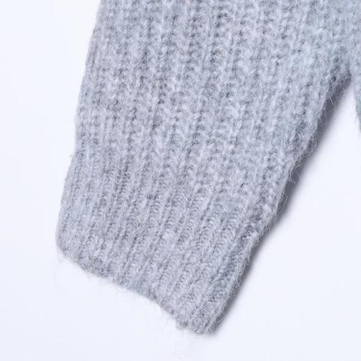 72507SDSA男士秋冬新款痞帅男装潮牌简约小V翻领毛衣慵懒风套头针织衫 商品图4