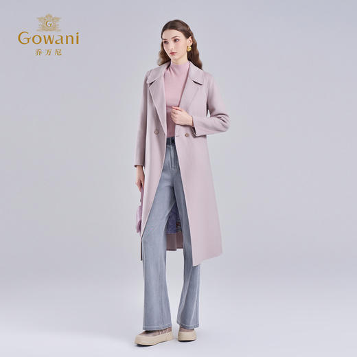 【羊绒】乔万尼新款羊毛羊绒大衣收腰挺括版型高级气质感EI4A549 商品图3