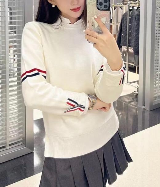 中性款修身织带针织衫毛衣ba022 商品图4
