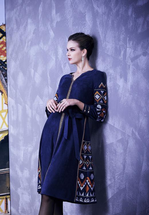 【伯妮斯茵】舒适保暖麂皮绒短款连衣裙 3S6271 商品图0