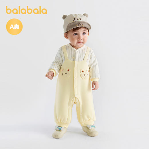 巴拉巴拉婴儿连体衣秋冬外出抱衣2025新款时髦萌 商品图0