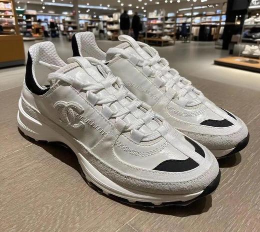 XX56-香奈儿 25A 小牛皮 圆头系带 低帮 生活休闲鞋 女款 浅金色（KS*MM） 商品图11