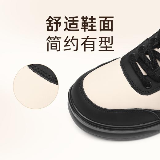 信诺妈妈鞋加绒保暖厚底高帮棉鞋2025冬季新款软底舒适休闲鞋女鞋5M653-12TD 商品图1