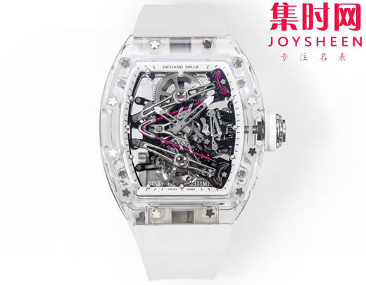 『水晶』理查德米勒 理查米尔全透明壳 推出 RM38-02 水晶 粉色主题镂空真陀飞轮腕表 商品图0