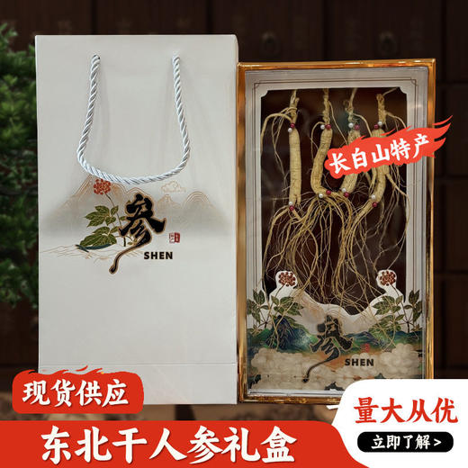林下参 4根一盒单支10年左右整枝长白山林下参干货 生晒参 商品图0