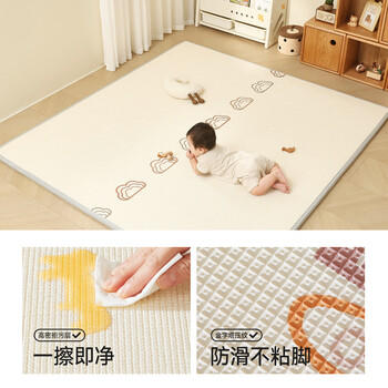 曼龙XPE安芯垫婴儿爬行垫宝宝爬爬垫加厚整体垫防滑地垫 150*180*2cm 商品图3
