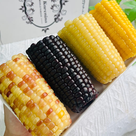 【非转基因】四拼玉米  花糯玉米/黑糯玉米/白糯玉米/黄糯玉米 8根 商品图2