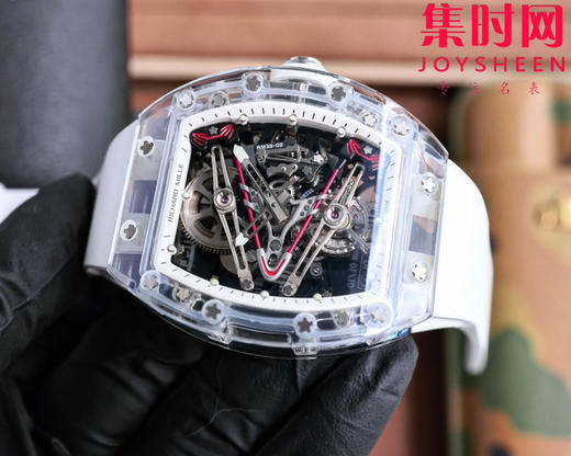 『水晶』理查德米勒 理查米尔全透明壳 推出 RM38-02 水晶 粉色主题镂空真陀飞轮腕表 商品图4