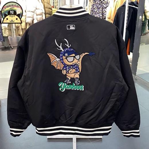 MLB男女情侣款小飞龙刺绣夹棉棒球服 商品图2