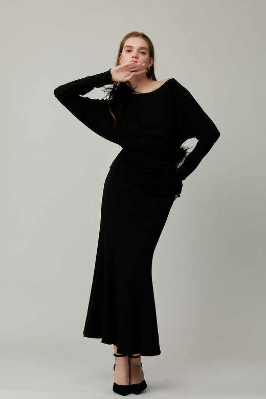 SAFICOO 优雅女人 显高显瘦 小鱼尾半裙 商品图1