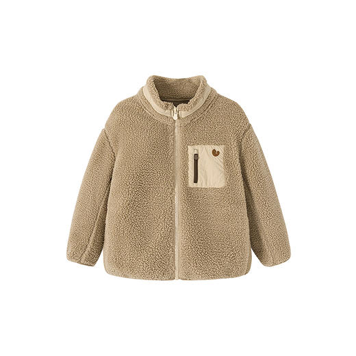 迷你巴拉男女童亲子抗静电毛绒外套摇粒绒保暖户外风2025秋新 商品图4