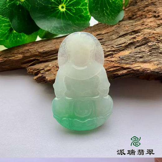 派瑞翡翠 翡翠观音 糯冰 浅绿 商品图2