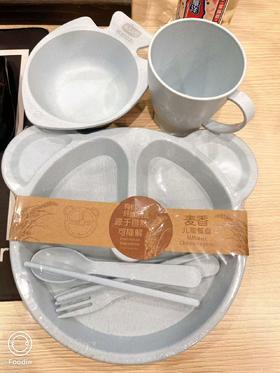 （积分兑换）秸秆 宝宝餐具6件套