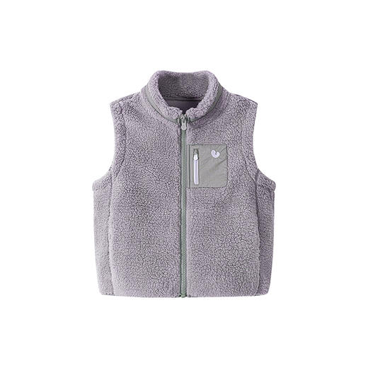 迷你巴拉男女童亲子抗静电毛绒马甲摇粒绒保暖户外风2025秋新 商品图4