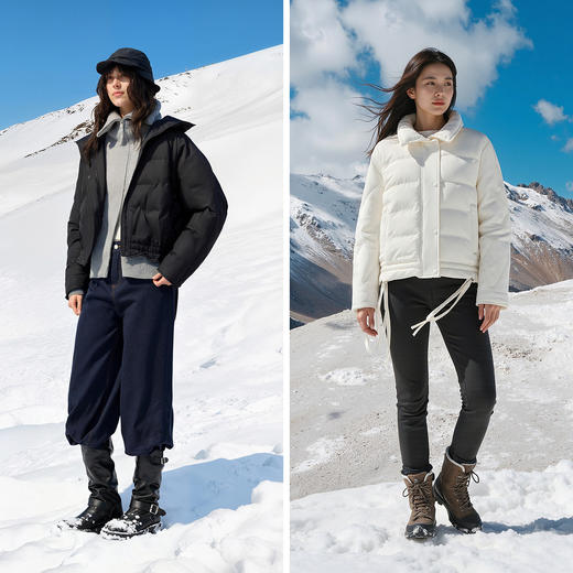 森马羽绒服女冬花边90绒子防风oversize轻薄2025新款甜酷小众上衣 商品图4