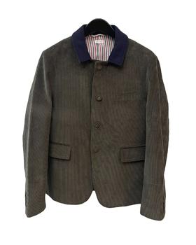 男款毛呢领灯芯绒西装外套lv022