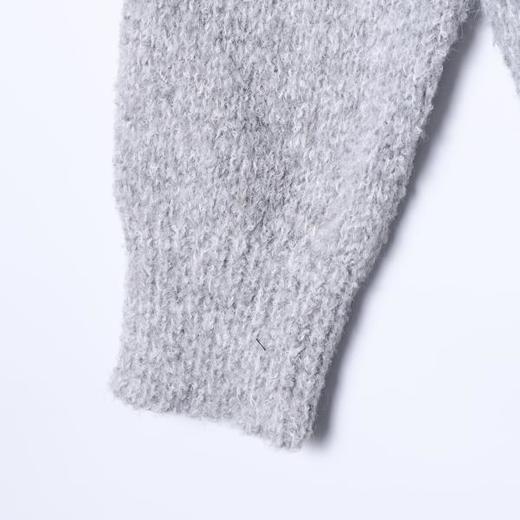 72566SDSA男士秋冬新款痞帅男装简约纯色慵懒风抽绳连帽毛衣百搭针织衫 商品图4