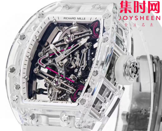 『水晶』理查德米勒 理查米尔全透明壳 推出 RM38-02 水晶 粉色主题镂空真陀飞轮腕表 商品图2