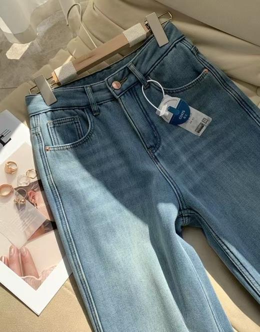 暖暖加绒浅青蓝特调软软牛仔裤 商品图10