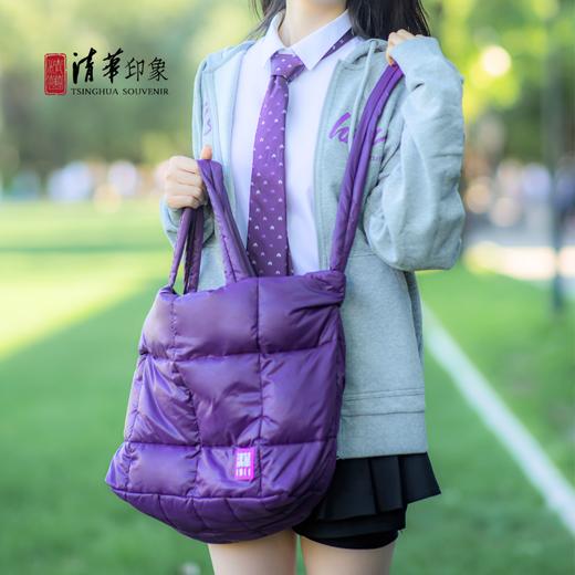 清华文创简约款单肩棉包 商品图1