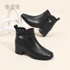 信诺妈妈棉鞋真皮时尚粗跟短靴女2025冬季新款中老年加绒保暖皮鞋5M519-15D 商品缩略图8