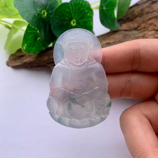 派瑞翡翠 翡翠观音 冰种 飘花 商品图2