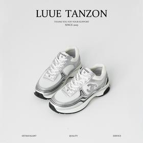 xx72-香奈儿 23C皮革徽标银角大王低帮生活休闲鞋女款 (WG)