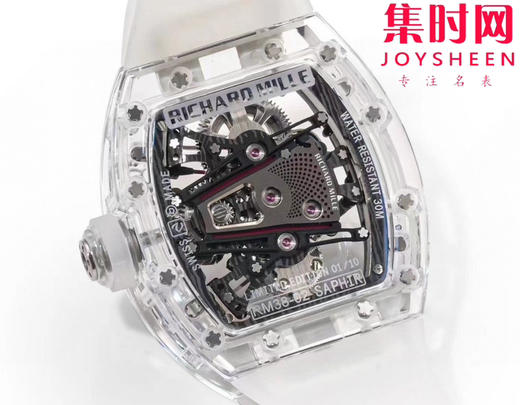 『水晶』理查德米勒 理查米尔全透明壳 推出 RM38-02 水晶 粉色主题镂空真陀飞轮腕表 商品图7