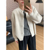 韩式针织毛衣开衫外套！女2025早秋新款软糯v领温柔慵懒风上衣！ 商品缩略图1