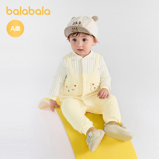 巴拉巴拉婴儿连体衣秋冬外出抱衣2025新款时髦萌 商品图1