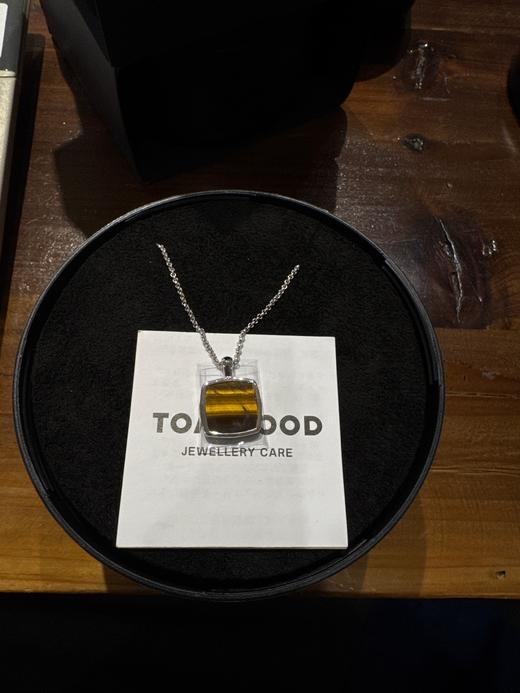 TOMWOOD 缎面虎眼石吊坠项链(Cushion Pendant Tiger Eye) 商品图1