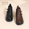信诺真皮舒适平底妈妈鞋2025冬季新款加绒保暖中老年复古奶奶棉靴5M659-13D 商品缩略图8