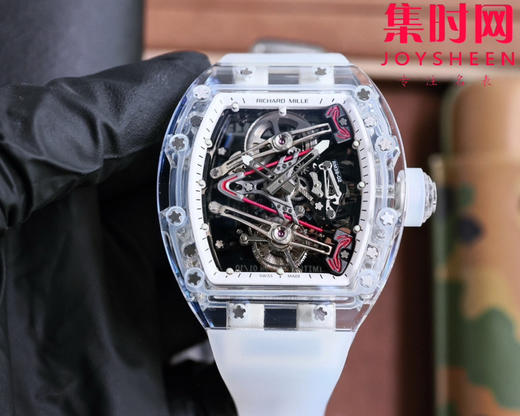 『水晶』理查德米勒 理查米尔全透明壳 推出 RM38-02 水晶 粉色主题镂空真陀飞轮腕表 商品图8