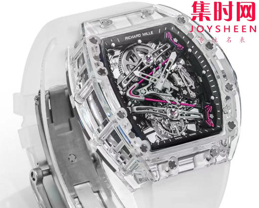 『水晶』理查德米勒 理查米尔全透明壳 推出 RM38-02 水晶 粉色主题镂空真陀飞轮腕表 商品图2
