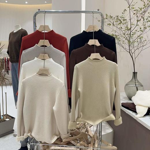 YW半高领加绒加厚一体绒百搭毛衣(LH)(LD)-纪念日百货167943924 商品图3