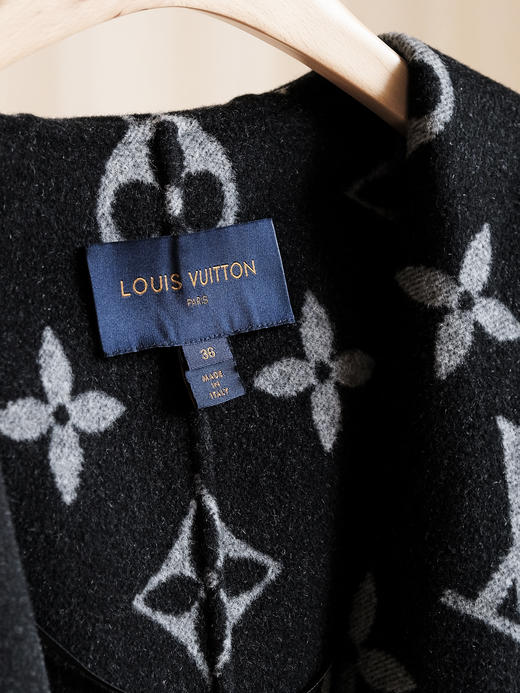 【只可换码，不退货】GY22-驴家黑白中花短款秋冬经典款羊毛大衣外套（SZX*MM） 商品图6