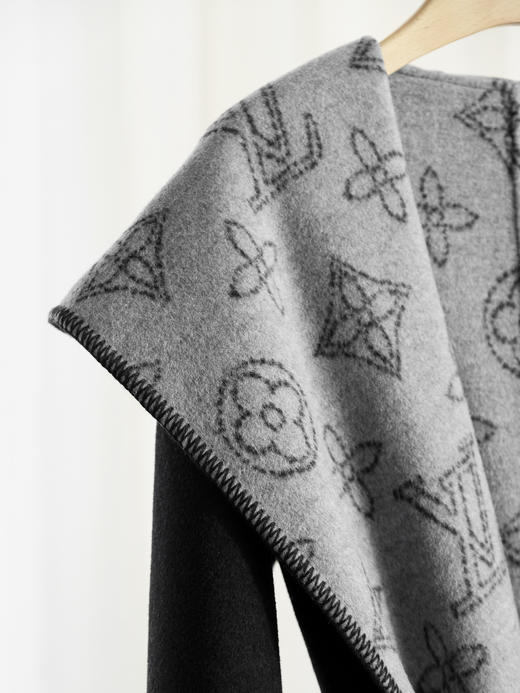 【只可换码，不退货】GY34-驴家金晨同款空心花长款秋冬经典款羊毛双面大衣（SZX*MM） 商品图11