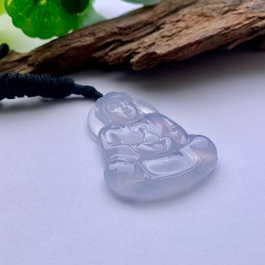 派瑞翡翠 翡翠观音 高冰 冰紫 商品图3