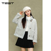 冬上新清新气质优雅牛角扣保暖绒外套2254113 商品缩略图0
