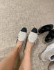 Chanel 拼色 麂皮 星星钻扣 半拖鞋 商品缩略图1