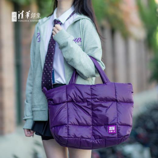 清华文创简约款单肩棉包 商品图2