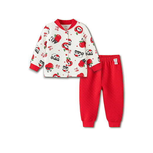 【balaOne】巴拉巴拉童装儿童内衣套装男女童2025新款春夹棉睡衣 商品图4