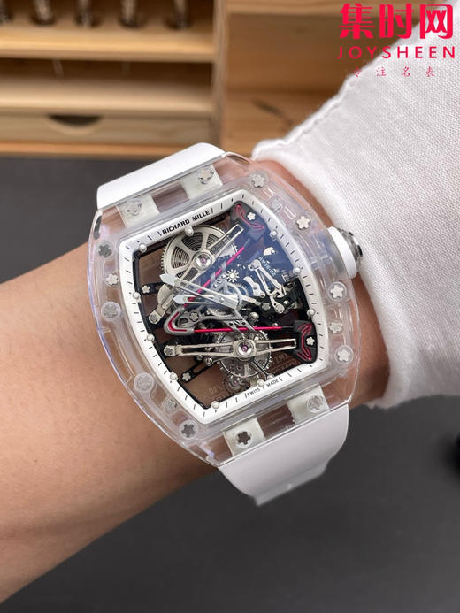 『水晶』理查德米勒 理查米尔全透明壳 推出 RM38-02 水晶 粉色主题镂空真陀飞轮腕表 商品图8