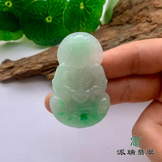 派瑞翡翠 翡翠观音 糯冰 浅绿 商品图2