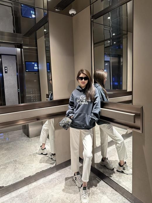 迪奥 2025FW纯色logo连帽卫衣（DY） 商品图2