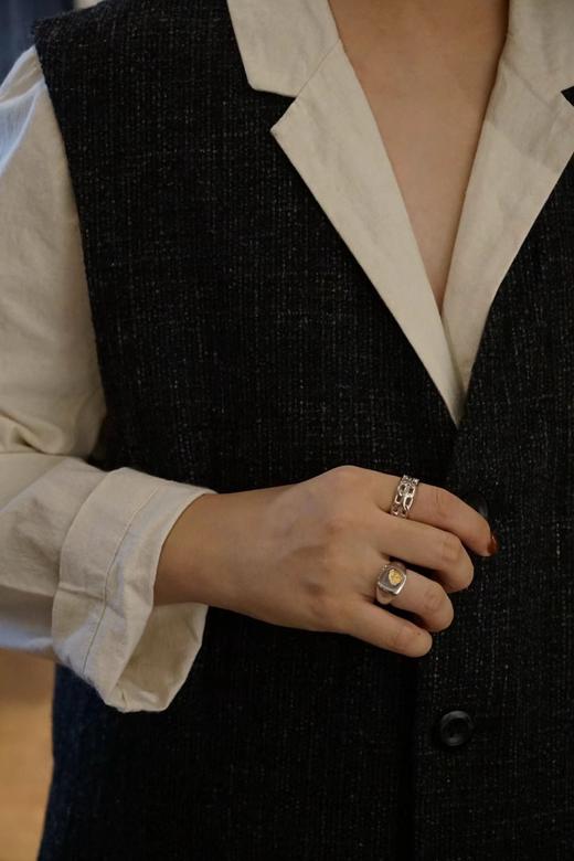 TOMWOOD 天然开采小钻银戒指(Mined Ring Small Diamond) 商品图0